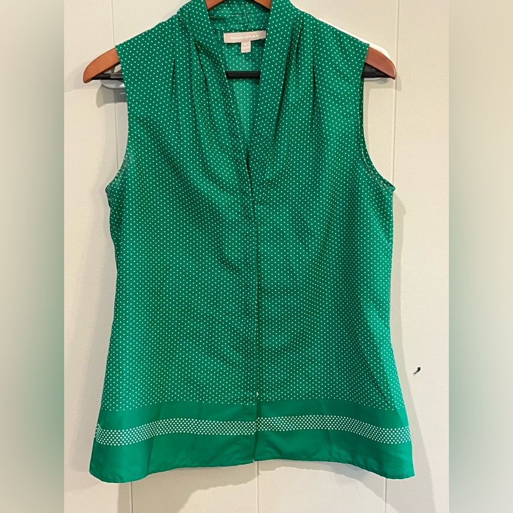 Banana republic sleeveless blouse.
